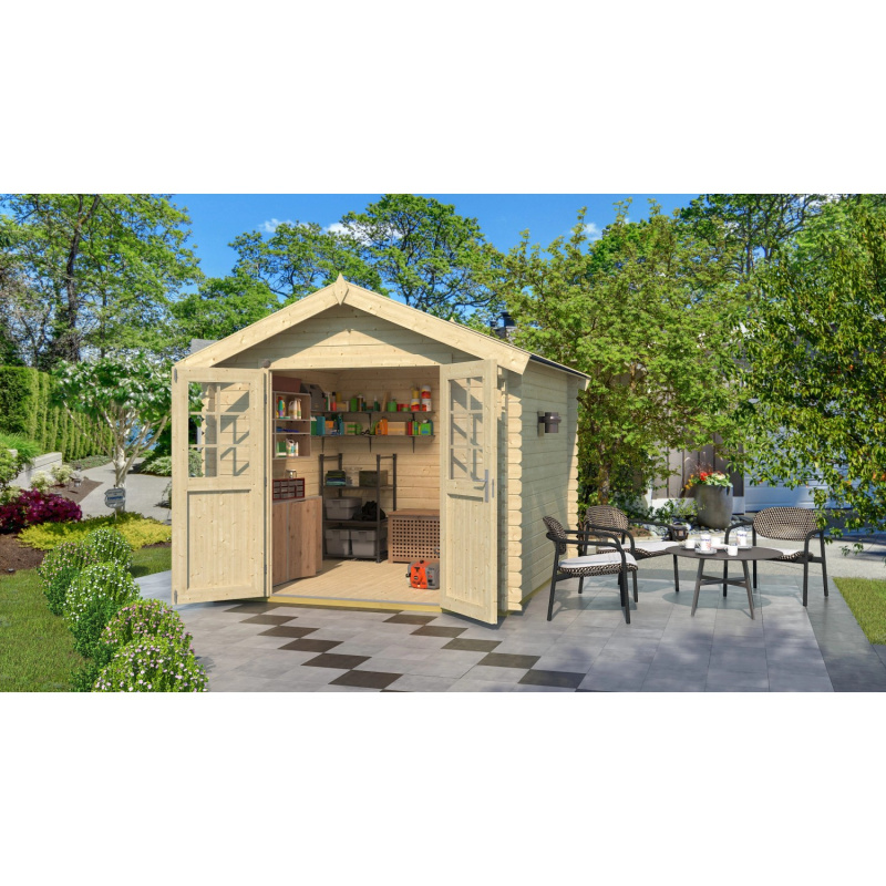 Weka Dřevěný zahradní domek 209 vel. 2, přírodní, 250 x 250 cm FSC