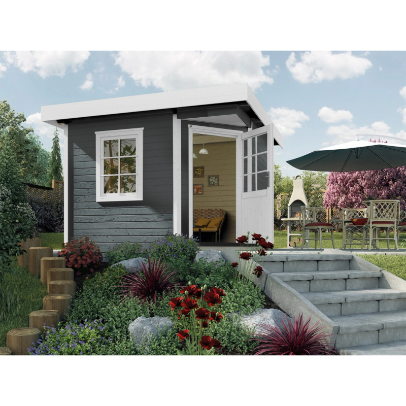 Weka Designový zahradní domek 213 vel. 2, antracitová, 298 x 298 cm
