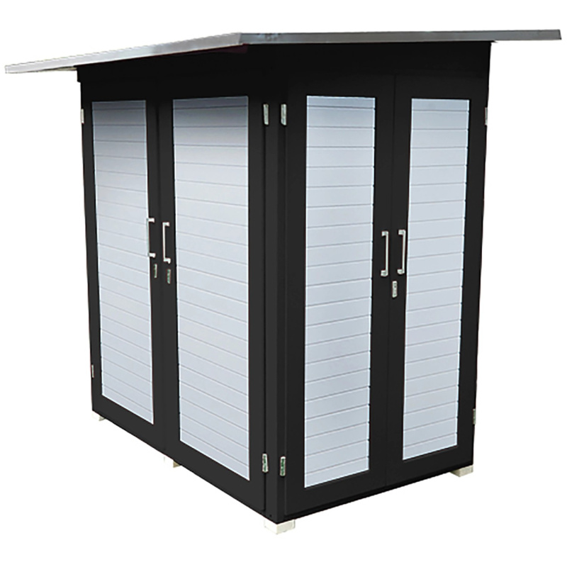 Weka Zahradní skříň Garten Q Kompakt, antracitová, 217 x 224 x 155 cm