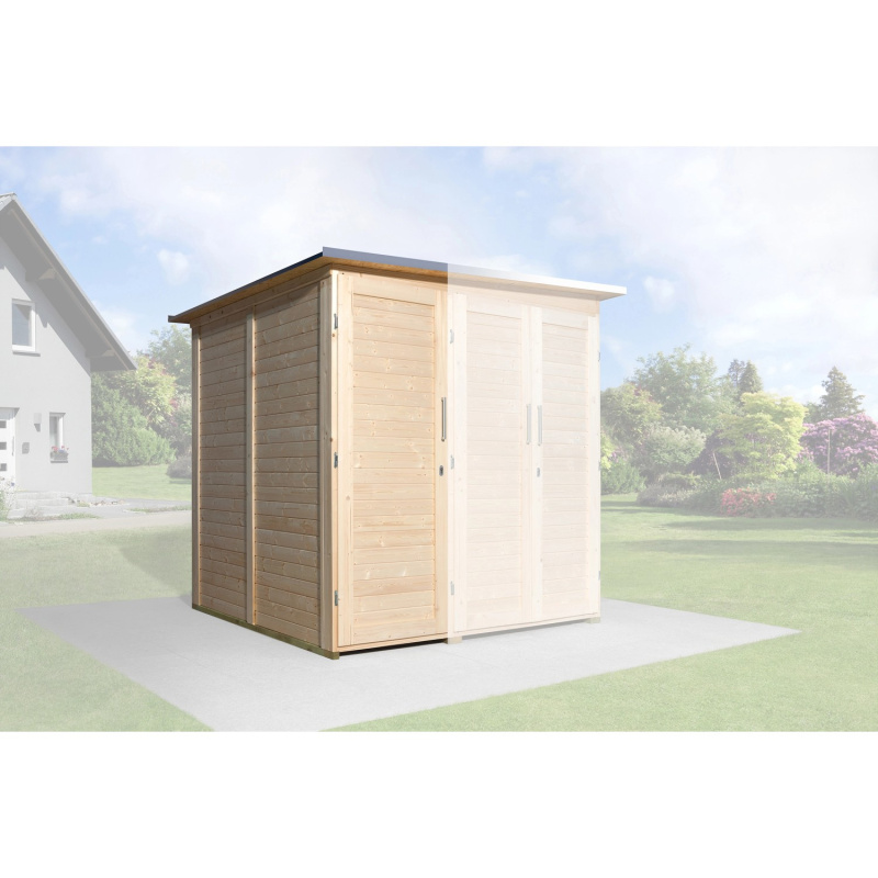 Weka Rozšíření Modul SaveBike pro Garten Q Kompakt, přírodní, 71 x 194 cm