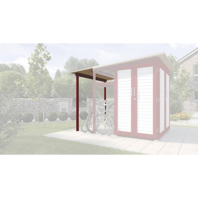 Weka Rozšíření Modul Family pro Garten Q Multi, švédská červená, 70 x 200 cm