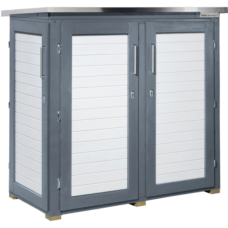 Weka Zahradní skříň Garten Q Teras, šedá, 161 x 170 x 85 cm