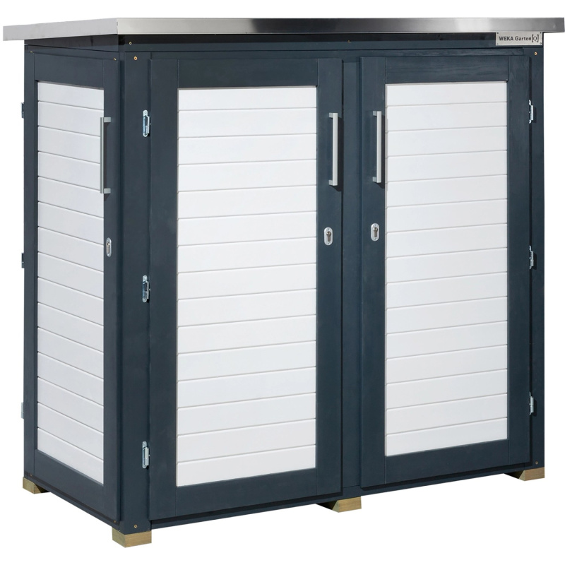 Weka Zahradní skříň Garten Q Teras, antracitová, 161 x 170 x 85 cm