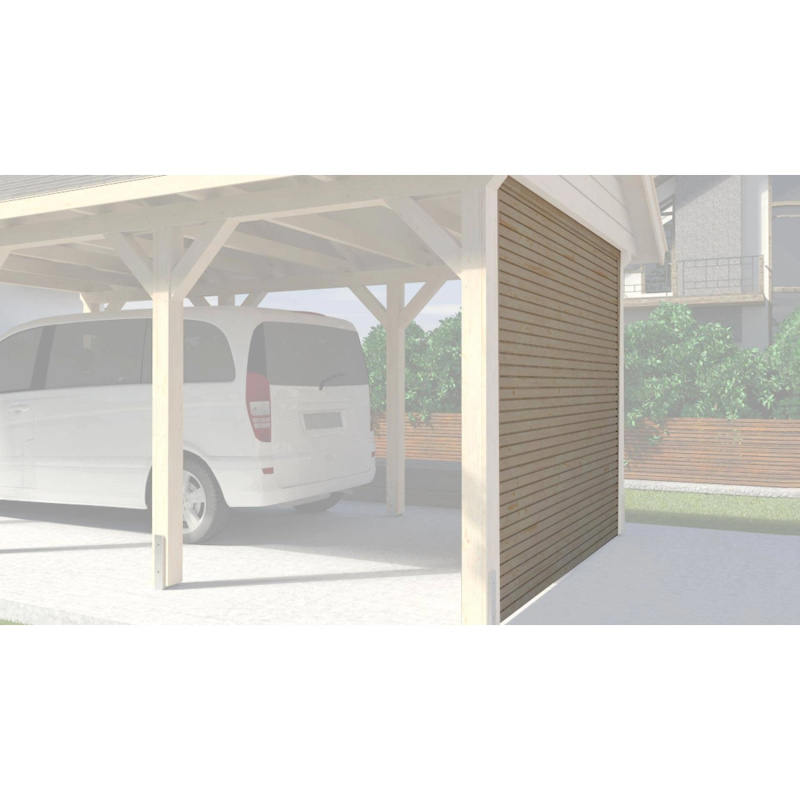 Weka Zadní stěna WekaLine pro přístřešky na auto, přírodní, 270 x 210 cm