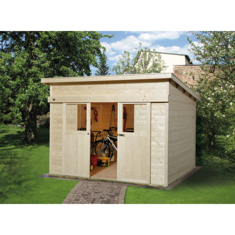 Weka Dřevěný zahradní domek 225 vel. 2, přírodní, 295 x 299 cm