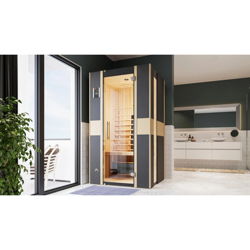 Weka Infračervená kabina Mila 1 se 4 tyčovými zářiči (Š x H) 108 x 100 cm