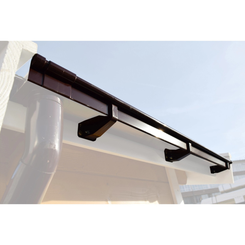 Weka Sada hranatých okapů pro sedlové střechy do 6 m, plast, 2 ks