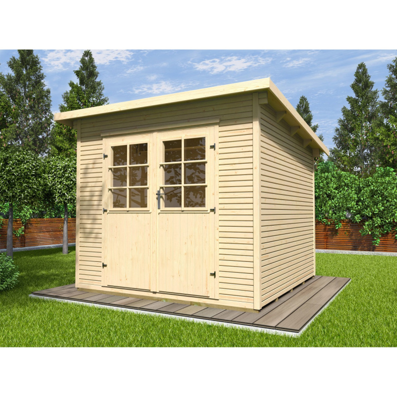 Weka Dřevěný zahradní domek 219 vel. 1, přírodní, 235 x 240 cm