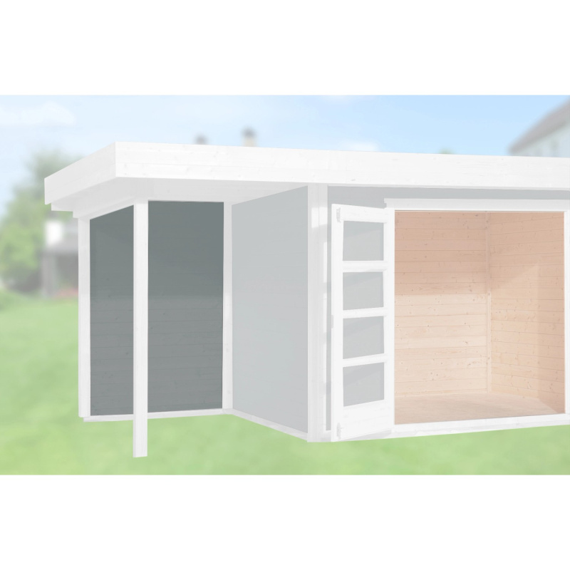 Weka Zadní stěna pro designový domek 126 a 172, šedá, šířka 147 cm