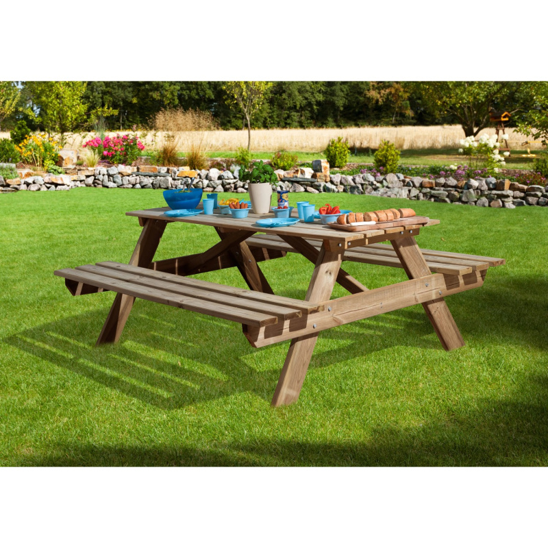 Weka Zahradní pivní set 662, tlaková impregnace, 181 x 163 x 72 cm