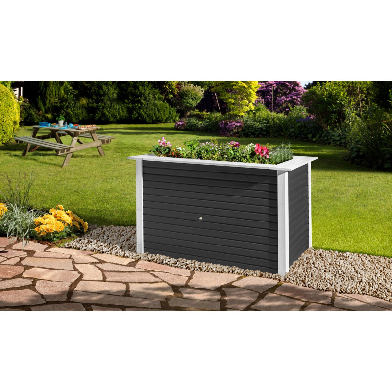Weka Vyvýšený záhon Profi WekaLine 669, antracitová/bílá, 81 x 131 x 91 cm