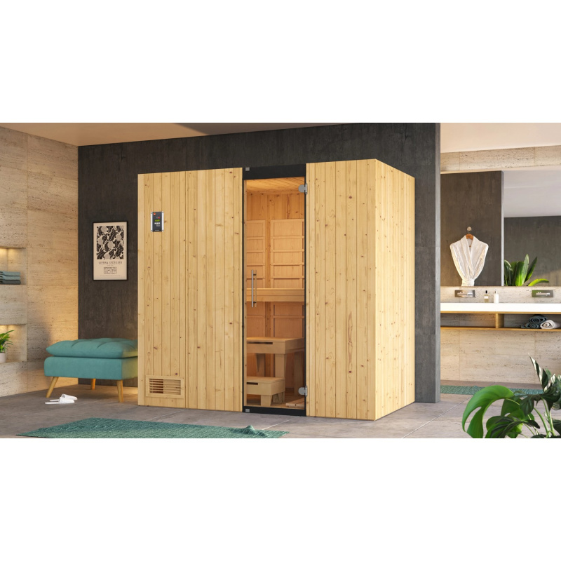 Weka Infračervená kabina Uppsala Kombi BioS kamna 3,6 kW 212 x 121 cm