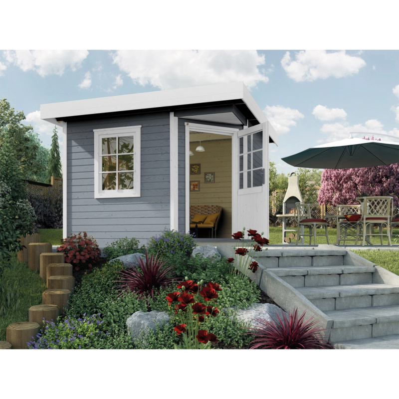 Weka Designový zahradní domek 213 Plus vel. 1, šedá, 238 x 238 cm