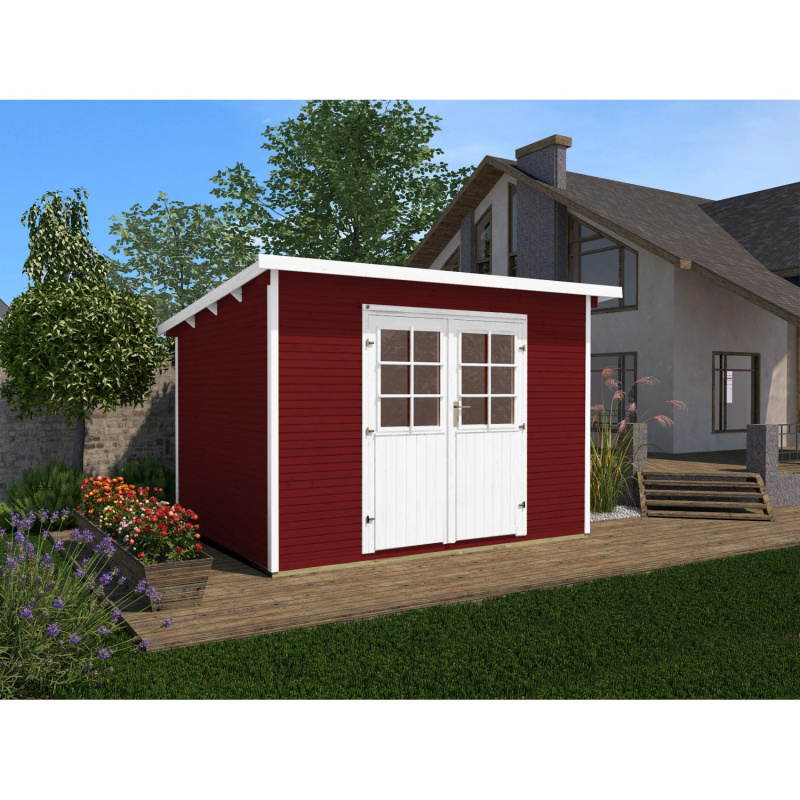 Weka Dřevěný zahradní domek 219 vel. 2, švédská červená, 320 x 278 cm
