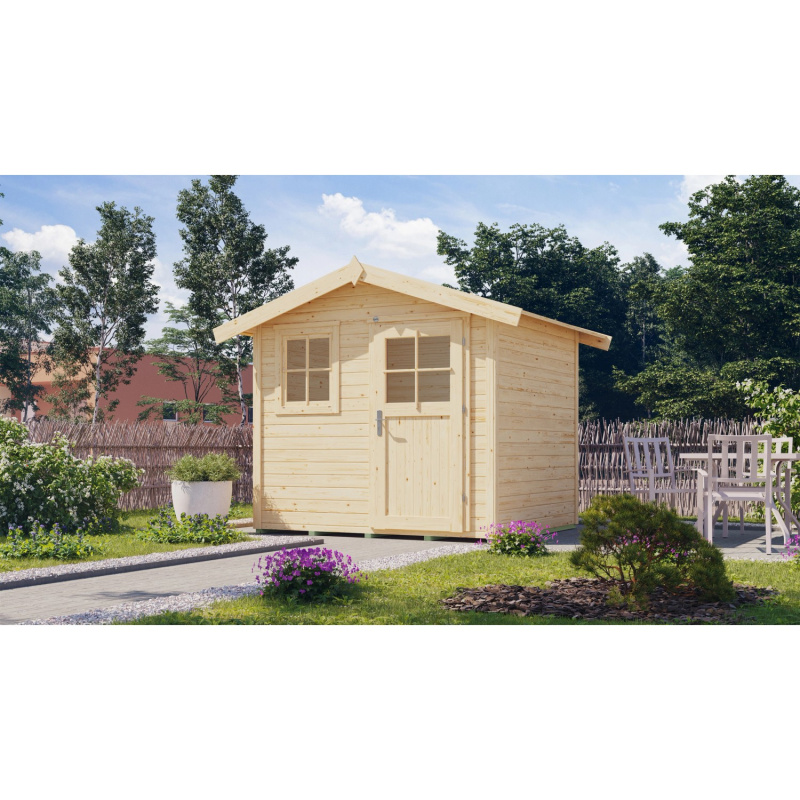 Weka Dřevěný zahradní domek 123 vel. 1, přírodní, 241 x 205 cm