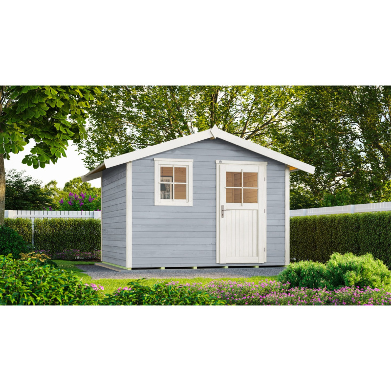 Weka Dřevěný zahradní domek 123 vel. 4, šedá, 301 x 235 cm