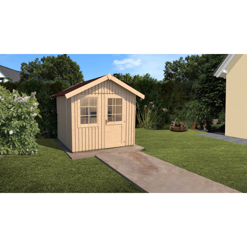 Weka Švédský zahradní domek 410 vel. 1, švédská červená, 252 x 248 cm