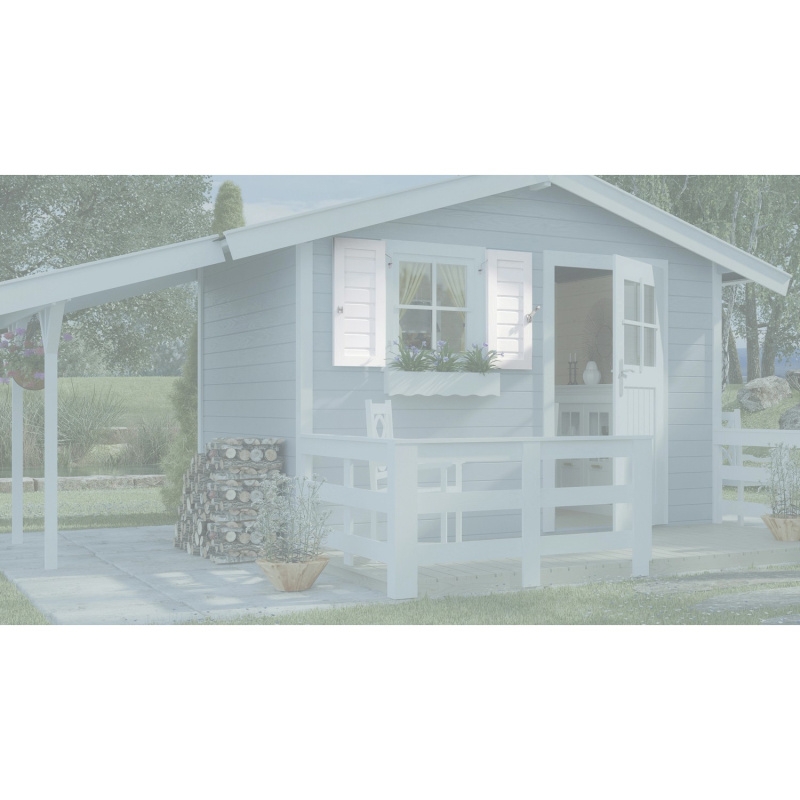 Weka Okenice pro okna zahradního domku, bílá, 69 x 79 cm, 2 ks