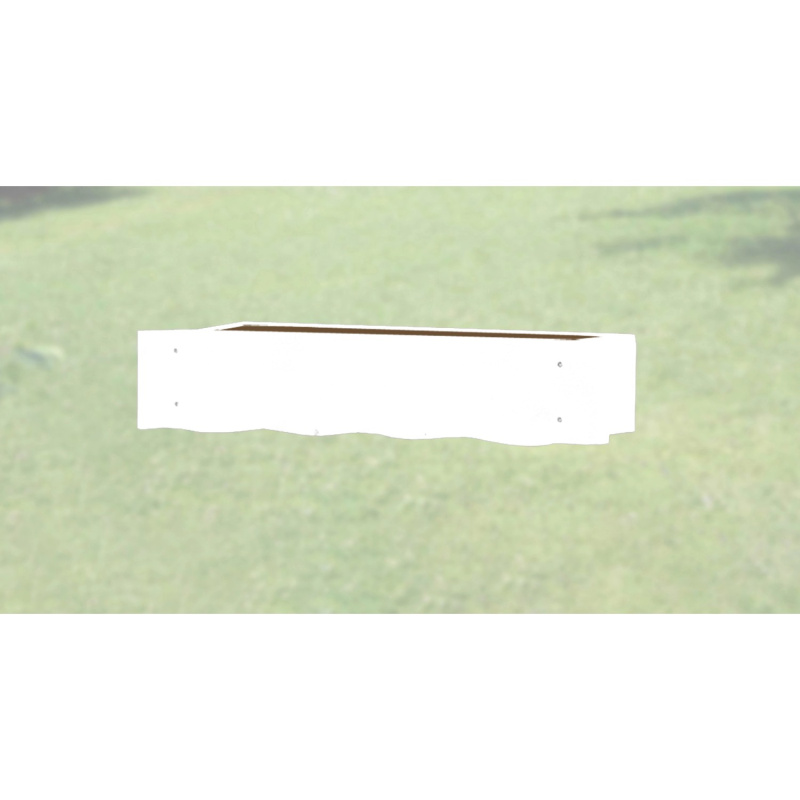 Weka Truhlík pro zahradní domky, bílá, 60 cm