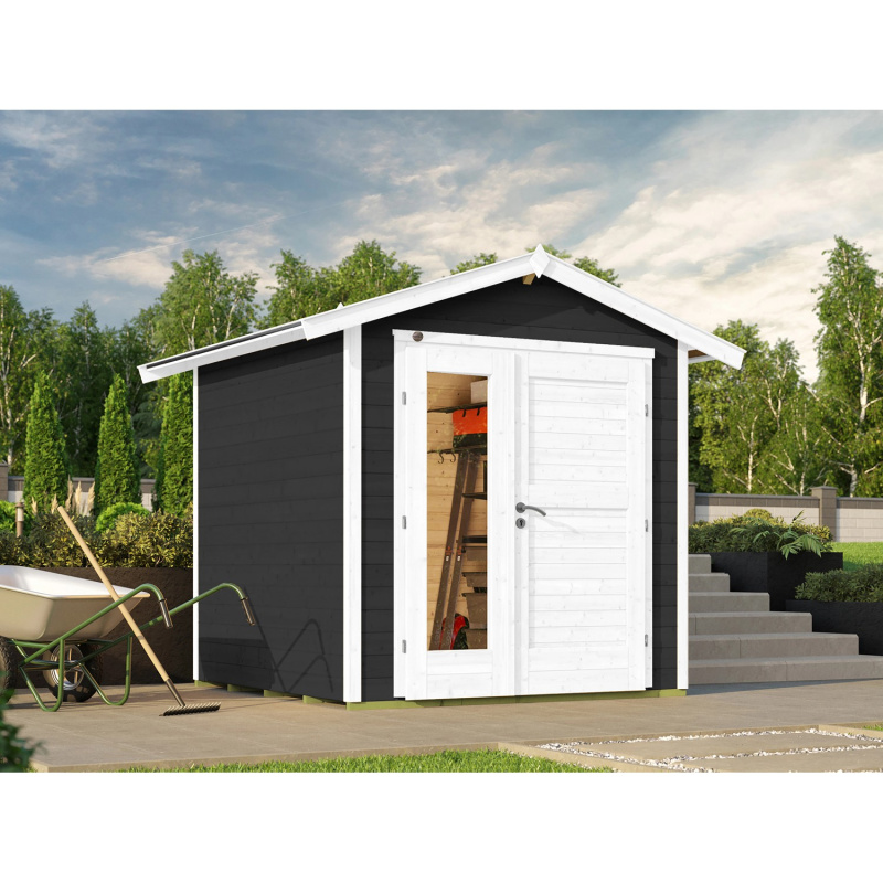 Weka Zahradní domek 224 A, vel. 1, antracitová, 260 x 233 x 238 cm
