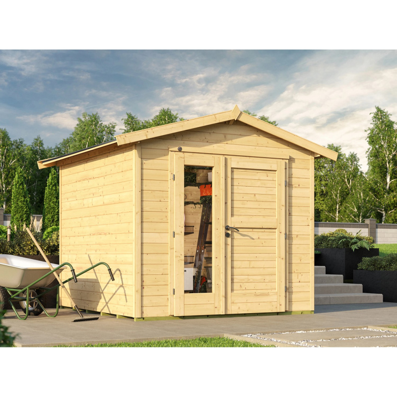 Weka Zahradní domek 224 A, vel. 2, přírodní, 280 x 263 x 238 cm