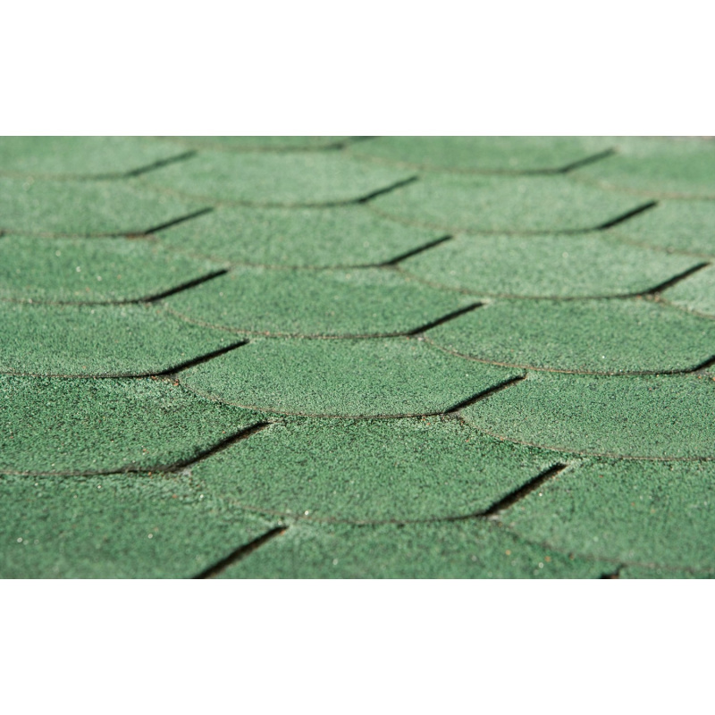 Weka Střešní šindele bobrovka, zelená, 3 m2