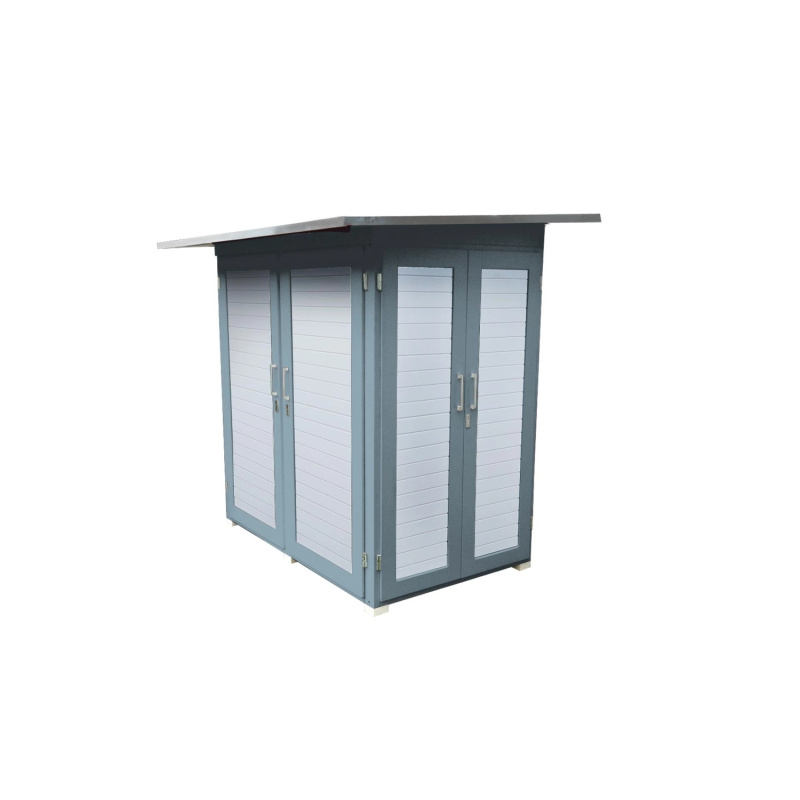 Weka Zahradní skříň Garten Q Kompakt, šedá, 217 x 224 x 155 cm