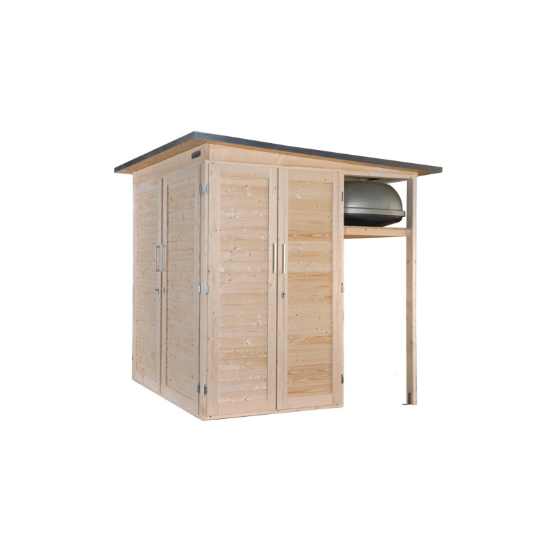 Weka Zahradní skříň Garten Q Multi, přírodní, 217 x 224 x 224 cm