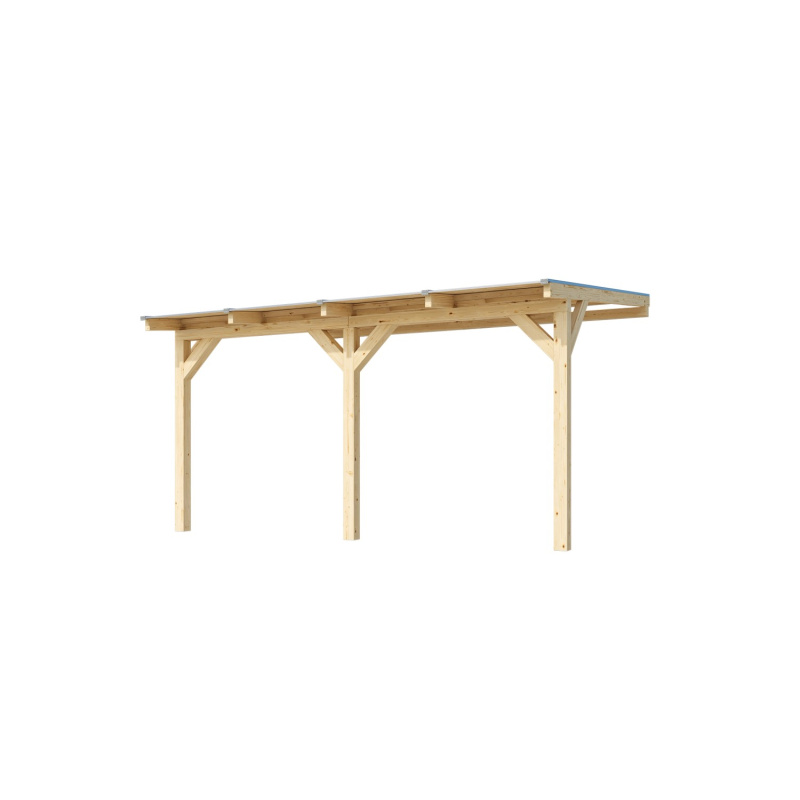 Weka Zastřešení terasy 672 vel. 3, přírodní, 434 x 373,5 cm