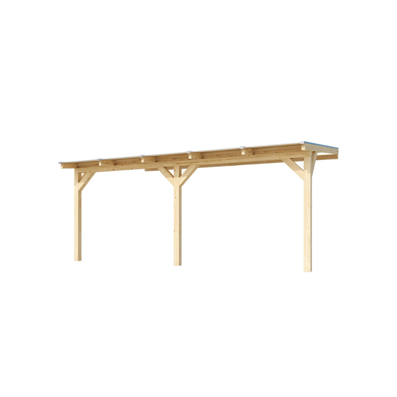 Weka Zastřešení terasy 672 vel. 4, přírodní, 541 x 373,5 cm