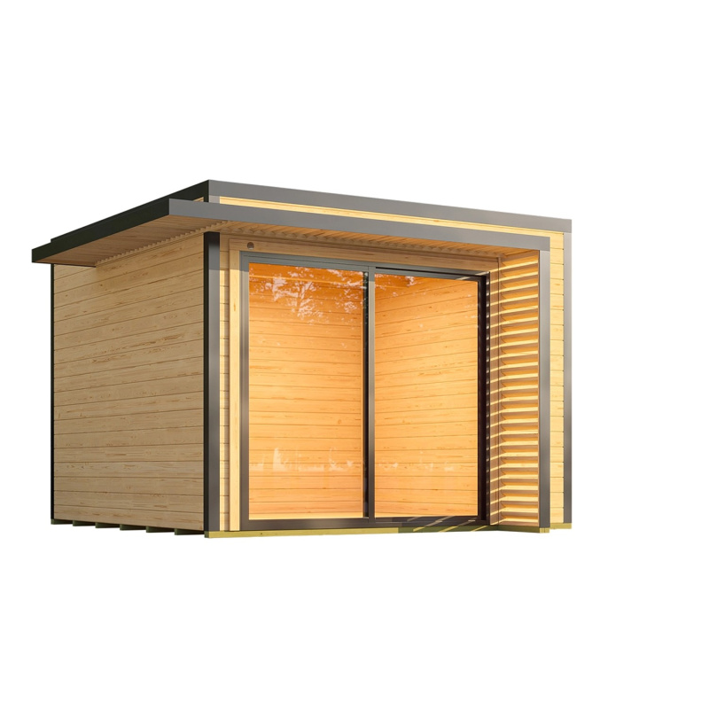 Weka Dřevěný zahradní domek Amberley 1 28mm, přírodní, 300 x 300 cm