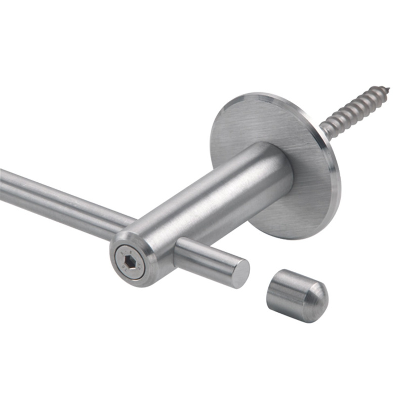 Konzola pro kulaté tyče V2A rovná 75 mm