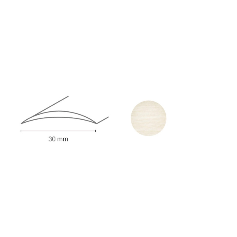 Döllken Profiles Přechodový profil DP 03 S samolepicí 30 x 1800 mm, dub bílý