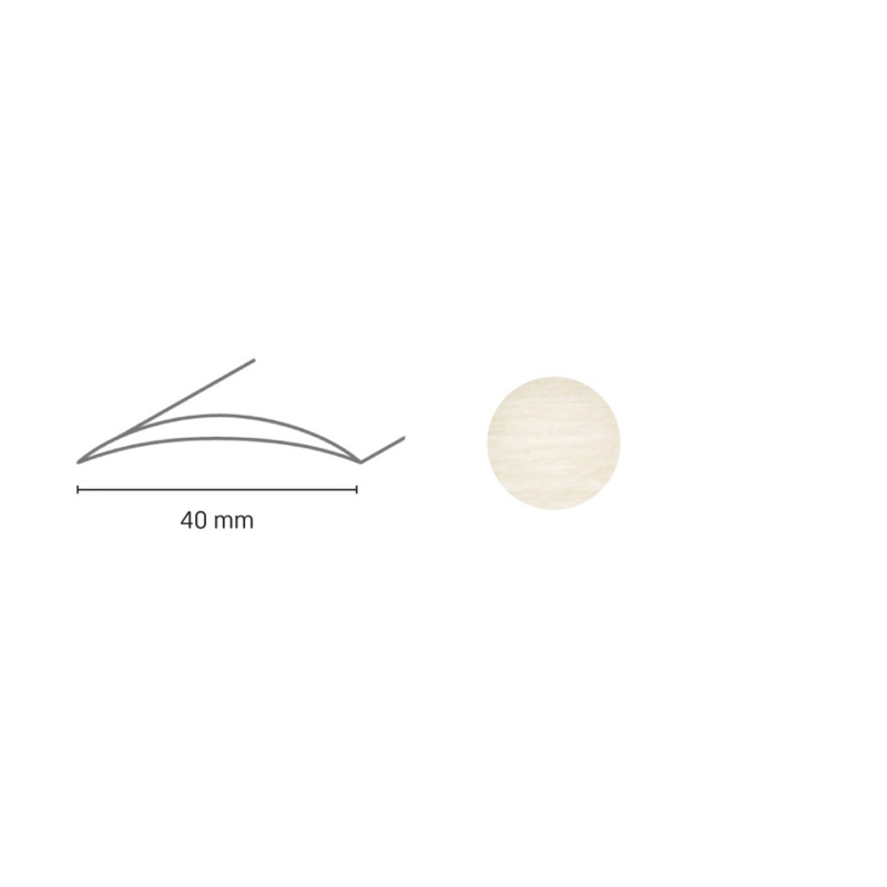 Döllken Profiles Přechodový profil DP 64 S samolepicí 40 x 1800 mm, dub bílý