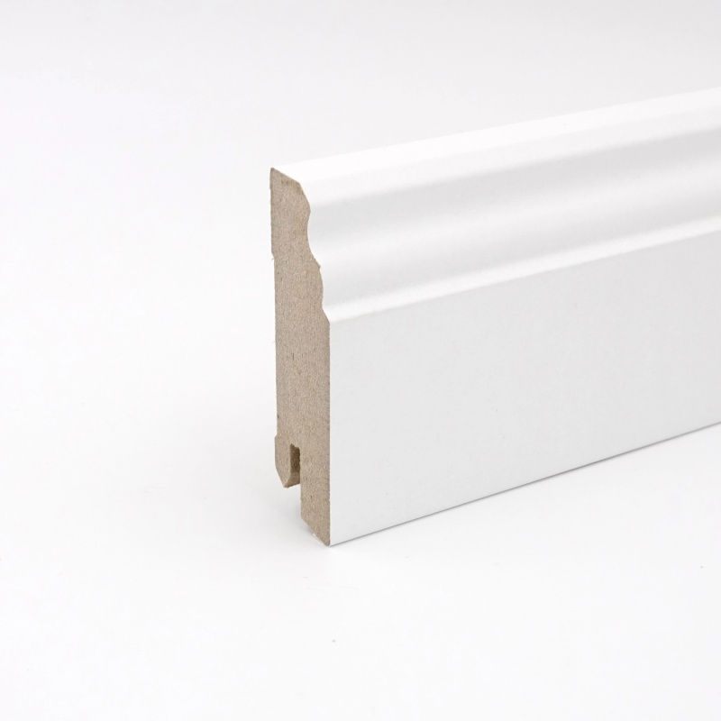 Soklová lišta White&Black Stil bílá, 70 x 18 x 2400 mm