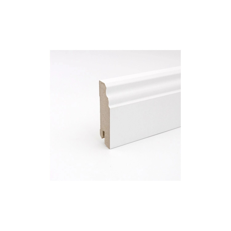 Soklová lišta White&Black Stil bílá matná, 100 x 18 x 2400 mm