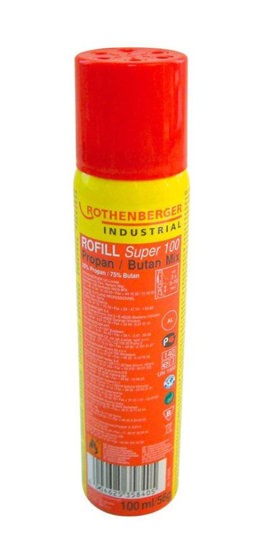Rothenberger Náplň do zapalovačů RoFill Super, kapalný propan/butan, 100 ml
