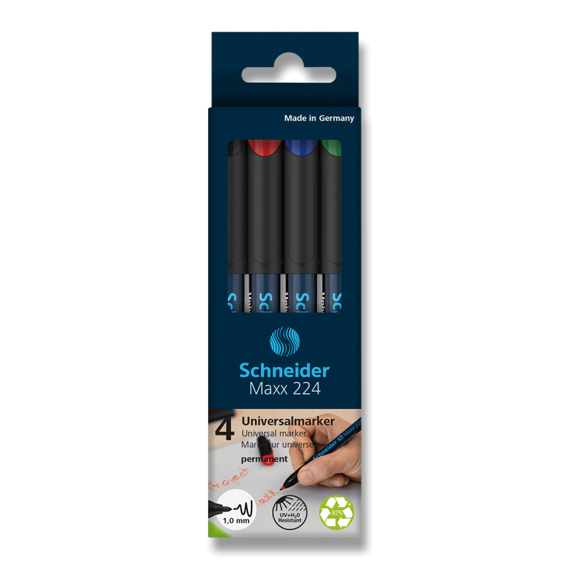 Schneider Maxx 224 M - permanentní popisovač -  4 barvy