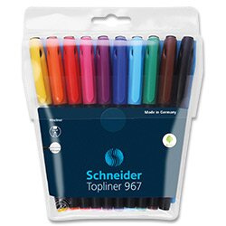 Schneider Topliner 967 - mikrofix - 10 barev