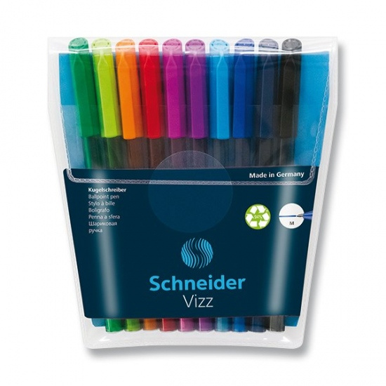Kuličková tužka Vizz souprava 10 ks Schneider