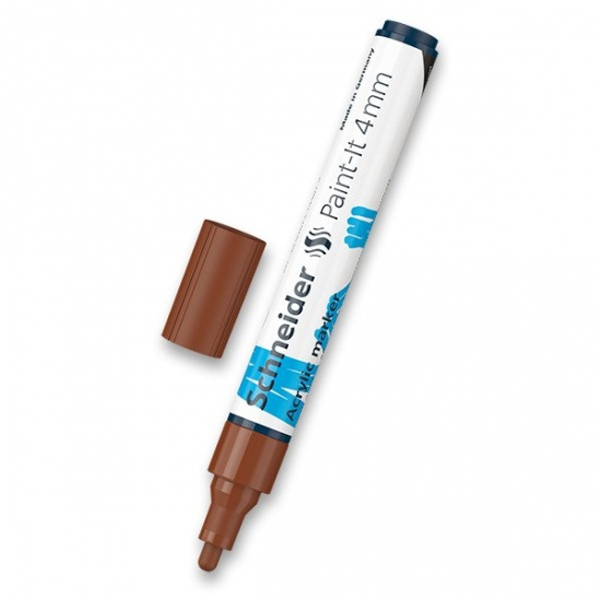 Akrylový popisovač Paint-It 320 4mm hnědá Schneider