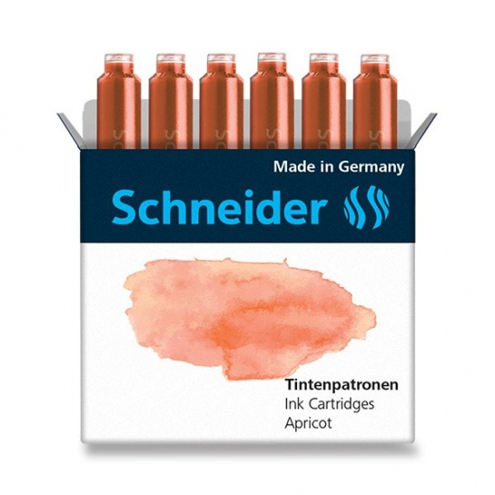 Inkoustové bombičky meruňkové 6ks Schneider