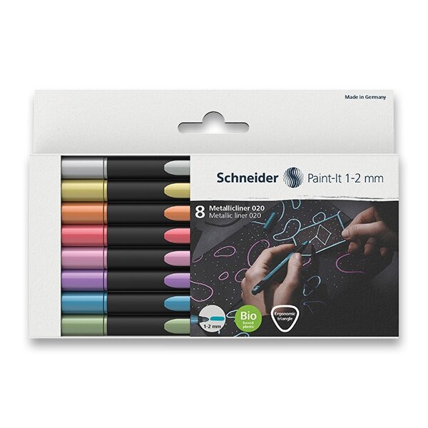 Liner Schneider Paint-it 020 Metallic sada 8 ks Schneider