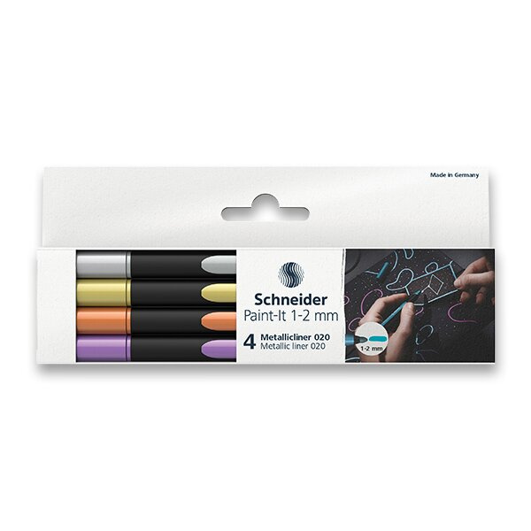 Liner Schneider Paint-it 020 Metallic sada 4 ks Schneider