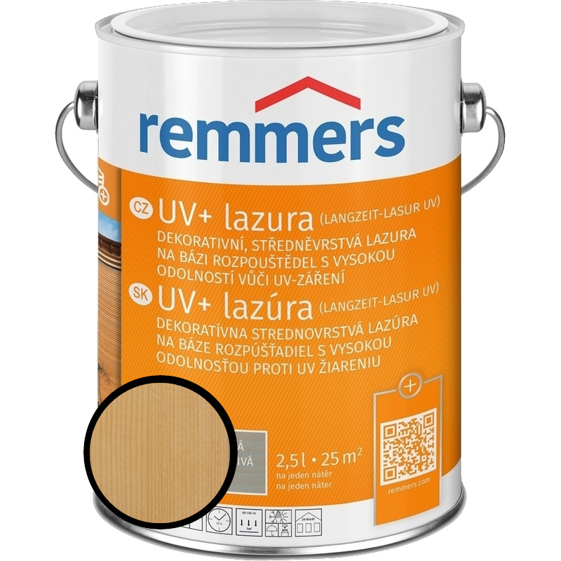 Lazura středněvrstvá Remmers UV+ bezbarvý, 0,75 l