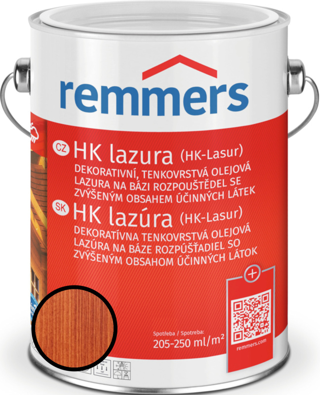 Lazura tenkovrstvá Remmers HK lazura mahagoni, 2,5 l