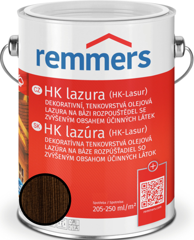 Lazura tenkovrstvá Remmers HK lazura palisander, 5 l