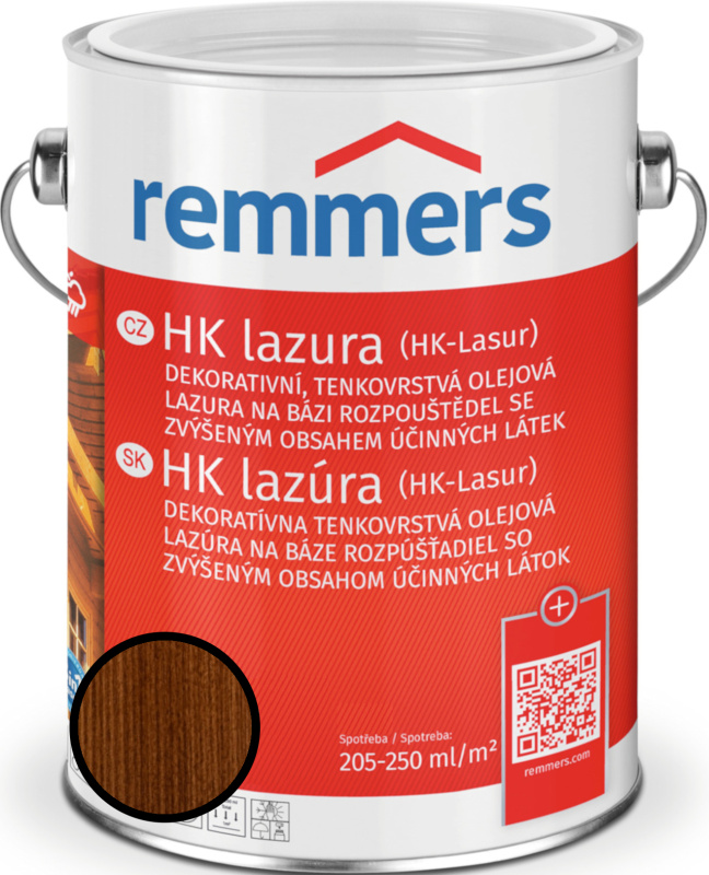 Lazura tenkovrstvá Remmers HK lazura nussbaum, 0,75 l
