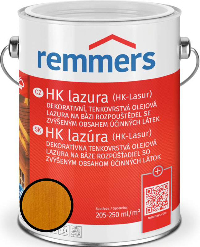Lazura tenkovrstvá Remmers HK lazura kiefer, 0,75 l