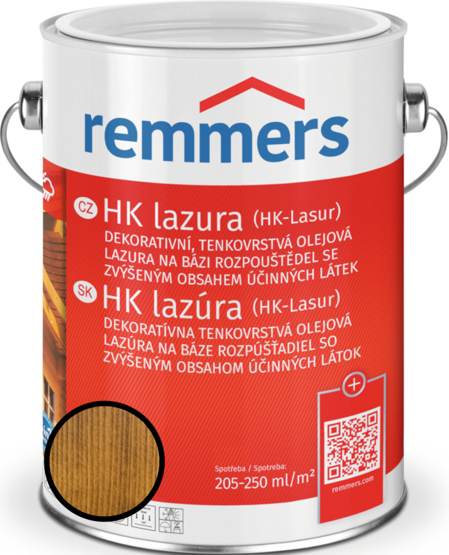 Lazura tenkovrstvá Remmers HK lazura eiche rustikal, 0,75 l